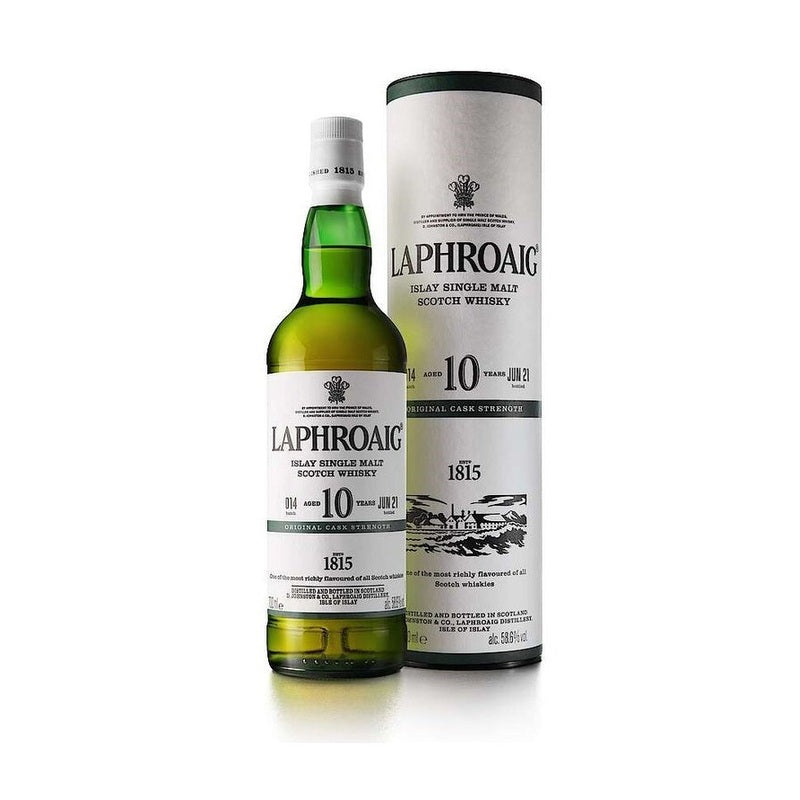 Laphroaig 10 Year Old Cask Strength Batch #014 Islay Single Malt Scotch Whisky - Vintage Wine & Spirits