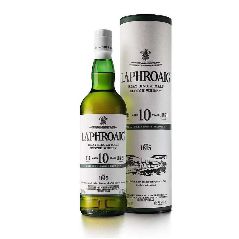 Laphroaig 10 Year Old Cask Strength Batch #014 Islay Single Malt Scotch Whisky - Vintage Wine & Spirits