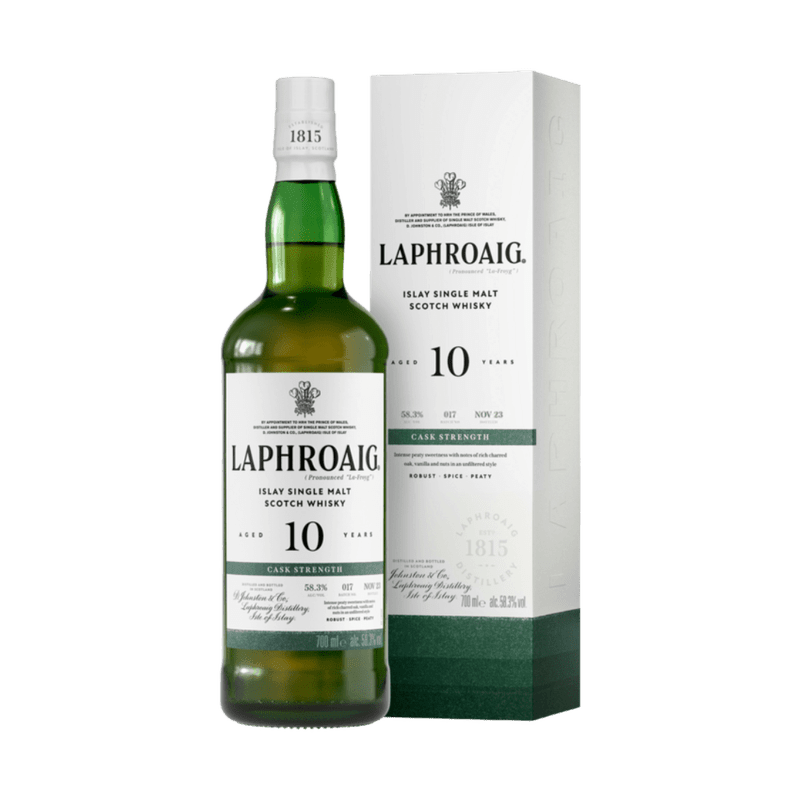 Laphroaig 10 Year Old Cask Strength Batch #017 Islay Single Malt Scotch Whisky - Vintage Wine & Spirits