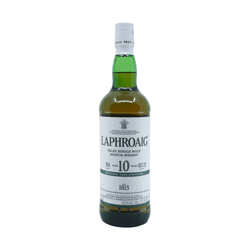 Laphroaig 10 Year Old Original Cask Strength Islay Single Malt Scotch Whisky - Vintage Wine & Spirits