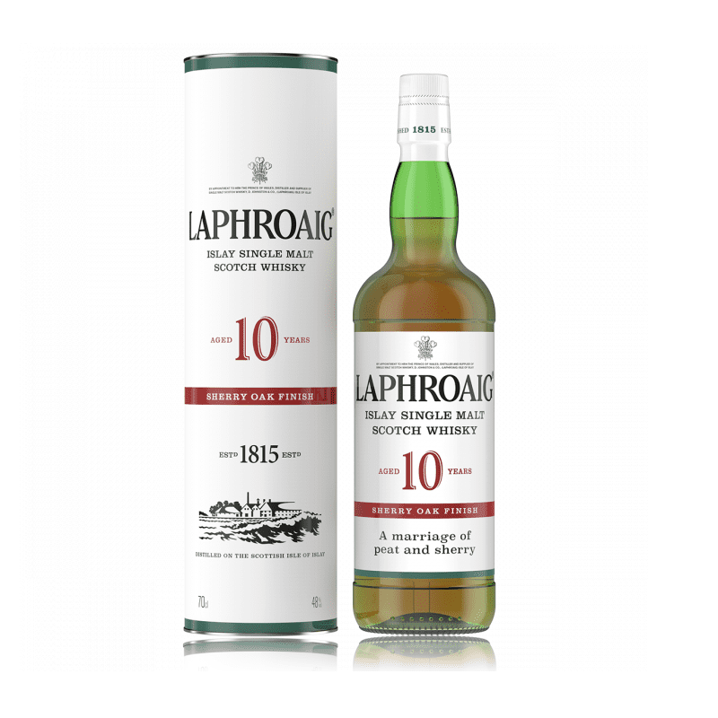Laphroaig 10 Year Old Sherry Oak Finish Islay Single Malt Scotch Whisky - Vintage Wine & Spirits