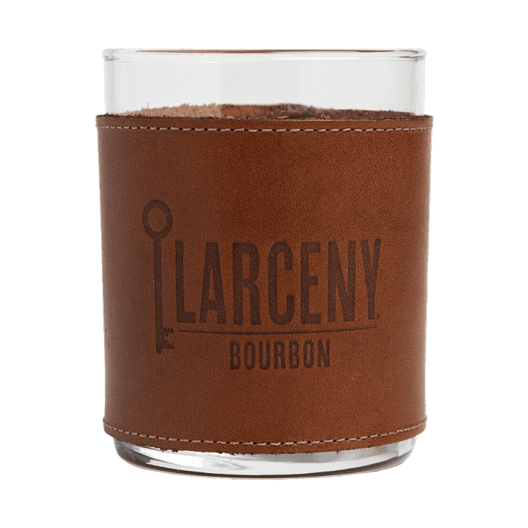 Larceny 1870 Small Batch Kentucky Straight Bourbon Whiskey with Leather Rocks Glass - Vintage Wine & Spirits