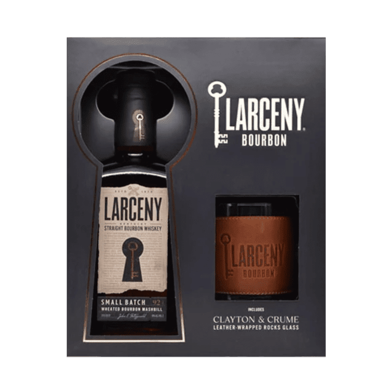 Larceny 1870 Small Batch Kentucky Straight Bourbon Whiskey with Leather Rocks Glass - Vintage Wine & Spirits