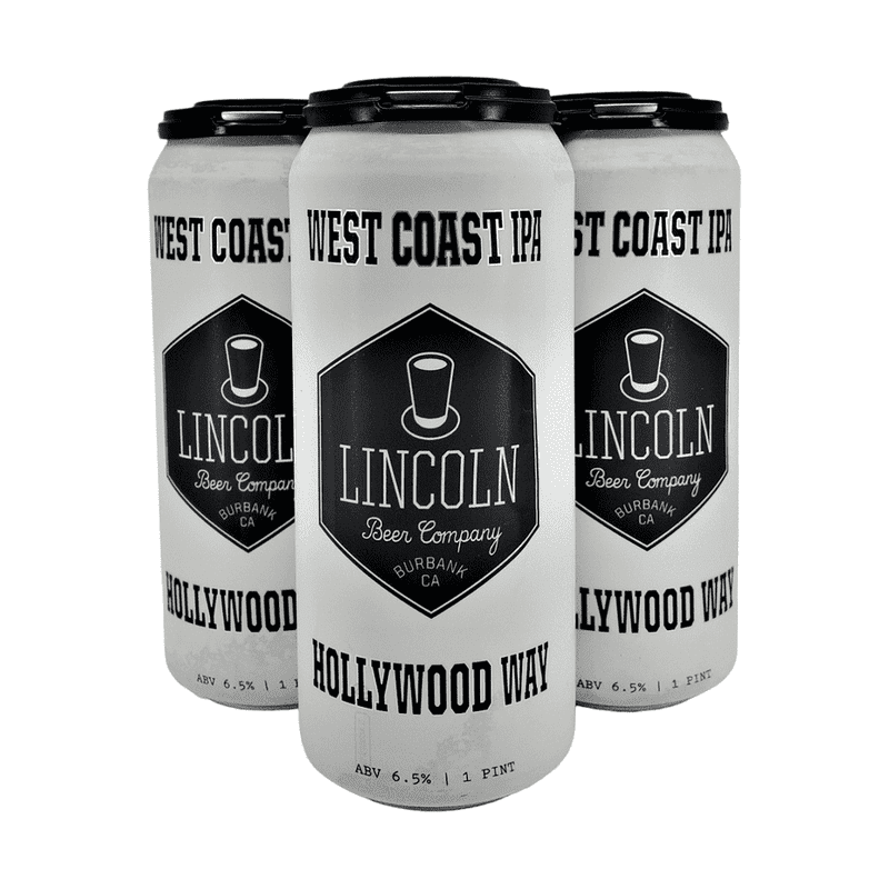 Lincoln Beer Co. Hollywood Way West Coast IPA Beer 4-Pack - Vintage Wine & Spirits