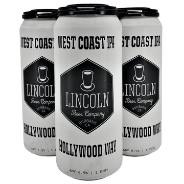 Lincoln Beer Co. Hollywood Way West Coast IPA Beer 4-Pack - Vintage Wine & Spirits