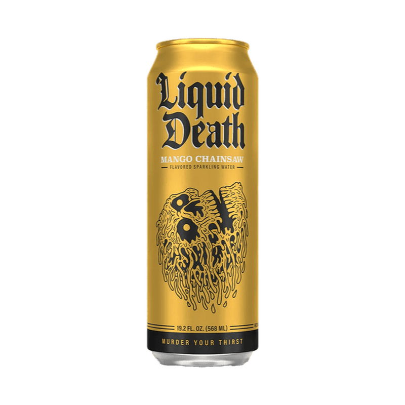 Liquid Death Chainsaw Mango Flavored Sparkling Water - Vintage Wine & Spirits