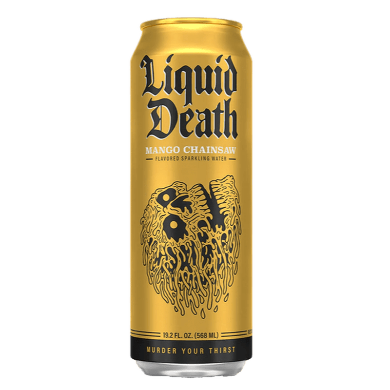 Liquid Death Chainsaw Mango Flavored Sparkling Water - Vintage Wine & Spirits