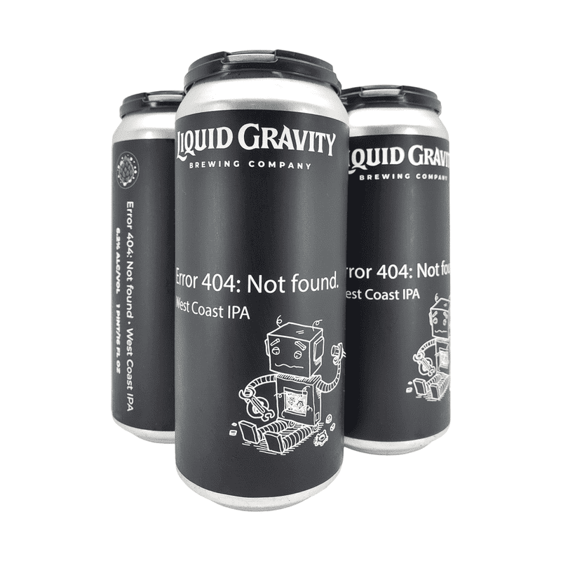 Liquid Gravity Brewing '404 Not Found West Coast IPA' 4-Pack - Vintage Wine & Spirits