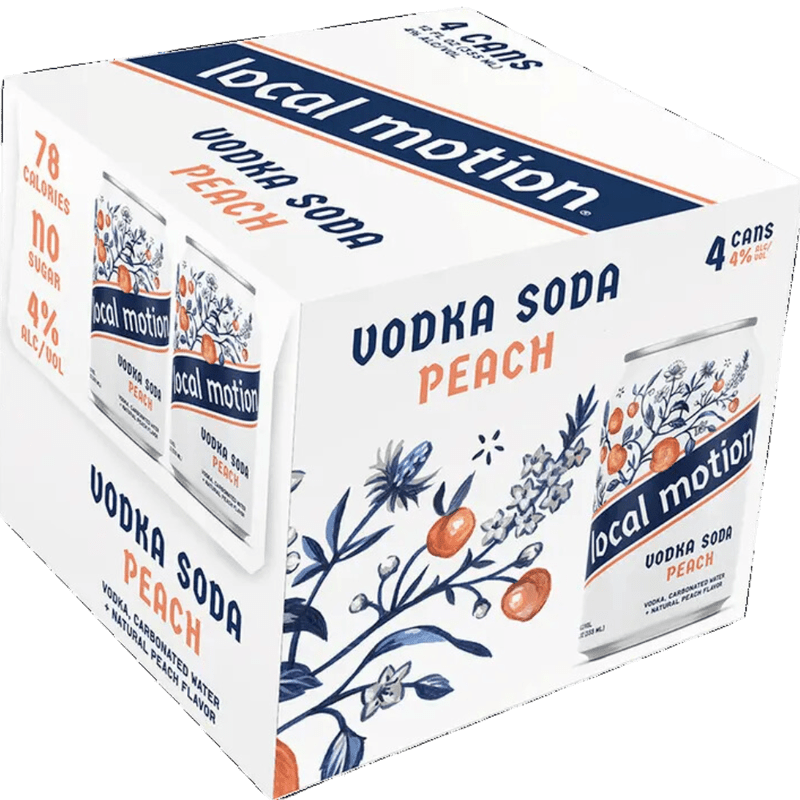 Local Motion - Peach Vodka Soda 4-Pack - Vintage Wine & Spirits