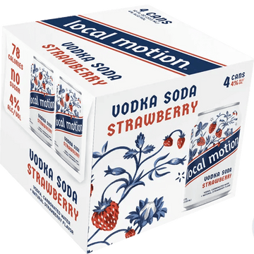 Local Motion - Strawberry Vodka Soda 4-Pack - Vintage Wine & Spirits