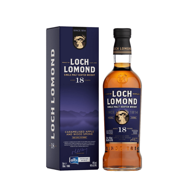 Loch Lomond Single Malt Scotch Caramelised Apple and Wood Smoke 18 Year - Vintage Wine & Spirits