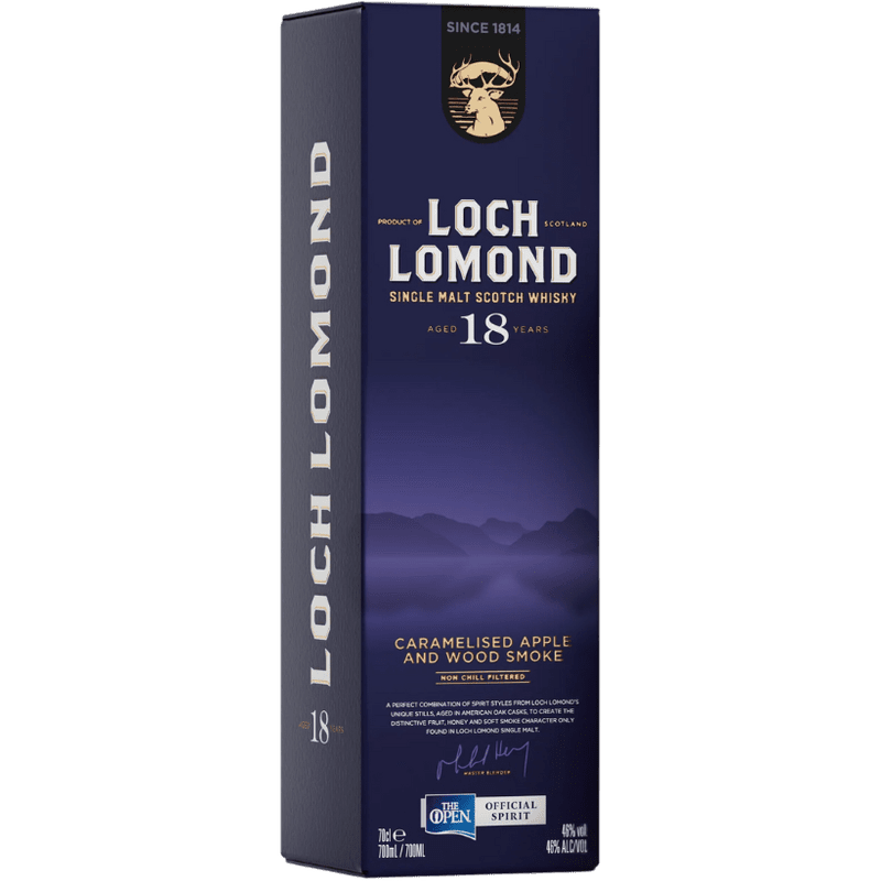 Loch Lomond Single Malt Scotch Caramelised Apple and Wood Smoke 18 Year - Vintage Wine & Spirits