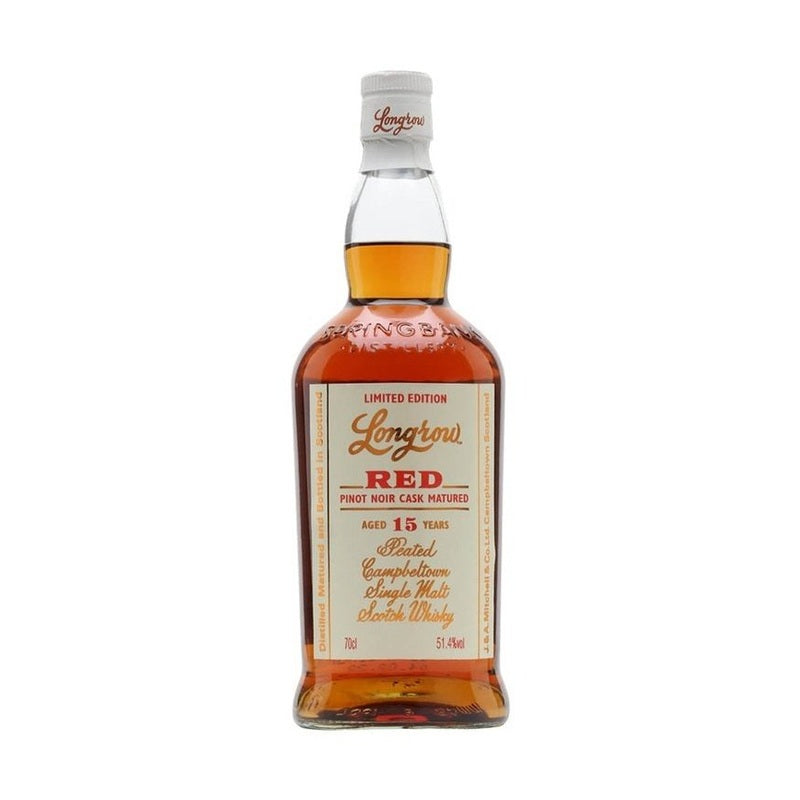 Longrow 'Red' 15 Year Old Pinot Noir Cask Matured Peated Campbeltown Single Malt Scotch Whisky - Vintage Wine & Spirits