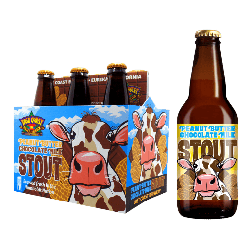 Lost Coast Brewing Peanut Butter Chocolate Milk Stout 6-Pack Bottles - Vintage Wine & Spirits