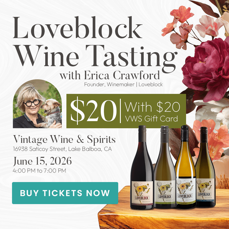 Loveblock Wine Tasting Experience with Erica Crawford - Vintage Wine & Spirits