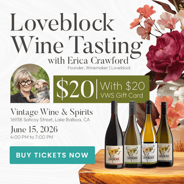 Loveblock Wine Tasting Experience with Erica Crawford - Vintage Wine & Spirits