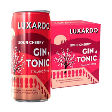 Luxardo Sour Cherry Gin & Tonic 4-Pack - Vintage Wine & Spirits