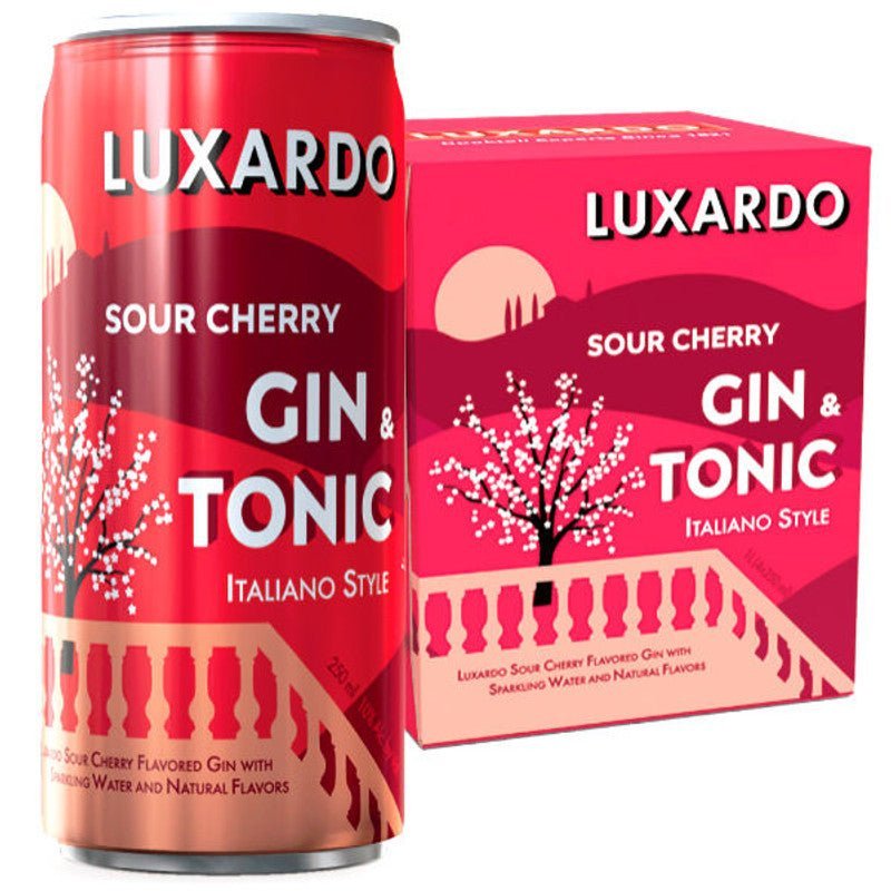 Luxardo Sour Cherry Gin & Tonic 4-Pack - Vintage Wine & Spirits