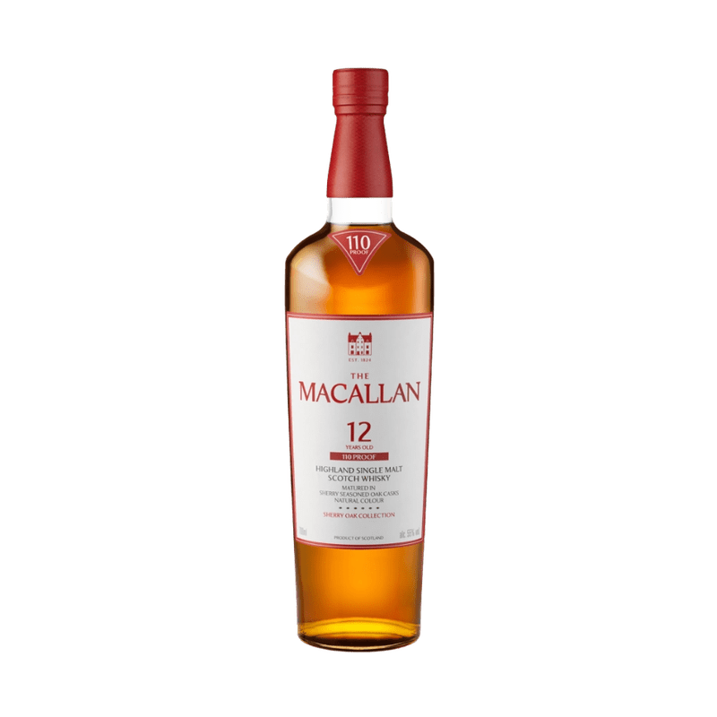 Macallan 12 Year Sherry Oak 110 Proof Single Malt – Vintage Wine
