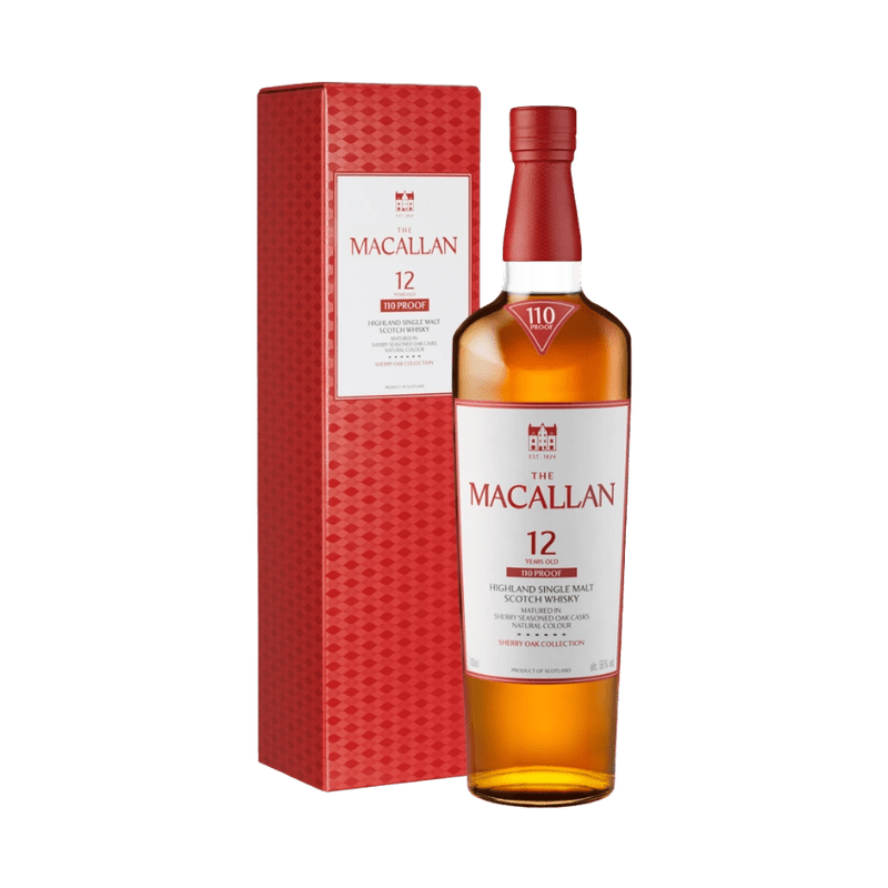 Macallan 12 Year Sherry Oak 110 Proof Single Malt – Vintage Wine