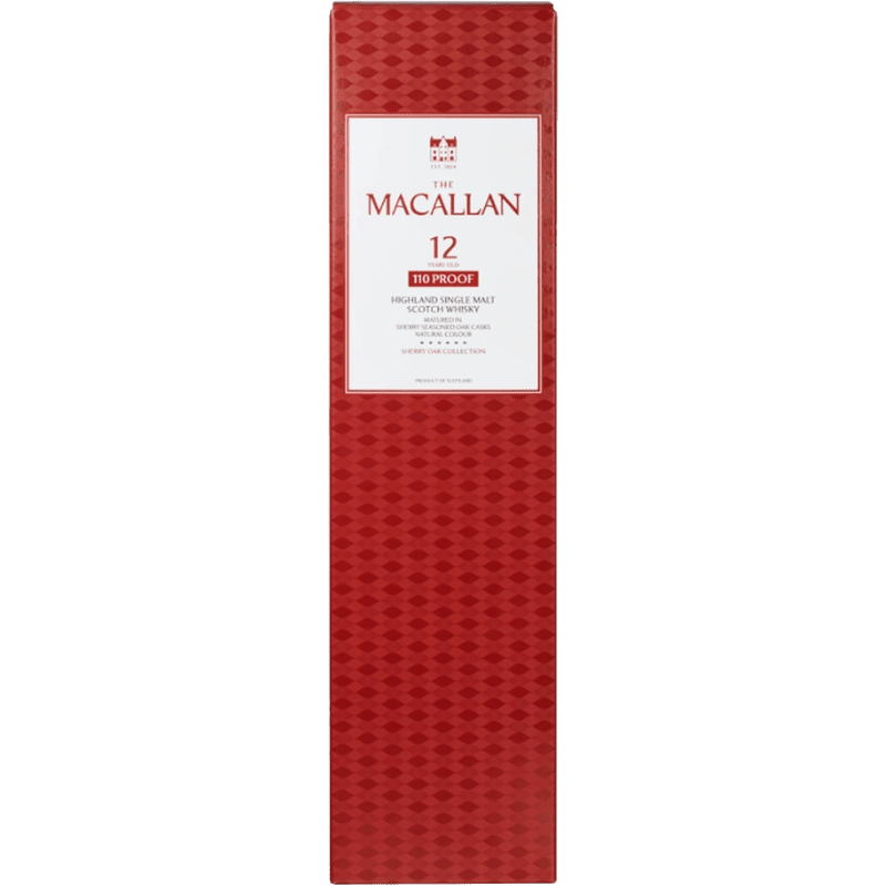 Macallan 12 Year Sherry Oak 110 Proof Single Malt – Vintage Wine