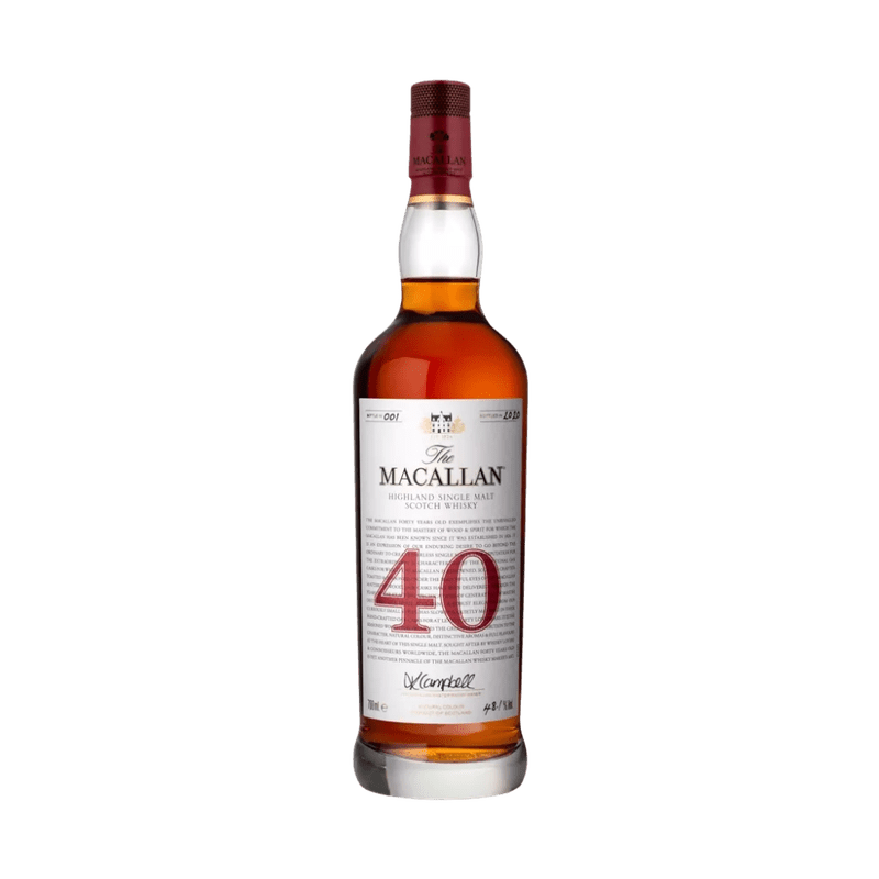 Macallan Red Collection 40 Year Old Single Malt Scotch Whisky - Vintage Wine & Spirits