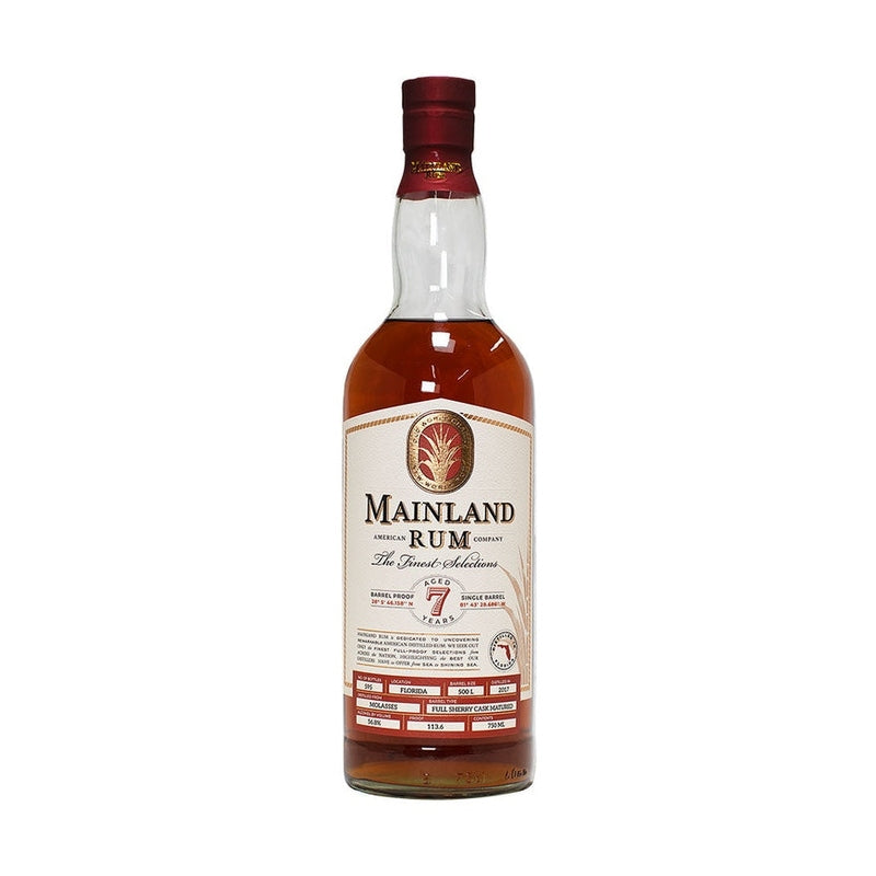 Mainland American Rum Co. Florida 7 Year Old Sherry Cask Rum - Vintage Wine & Spirits
