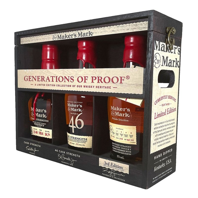 Maker's Mark 'Generation of Proof' Private Selection / 46 CS / Cask Strength 3-Pack 375ml - Vintage Wine & Spirits
