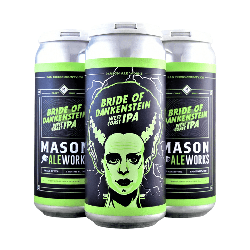 Mason Ale Works 'Bride of Dankenstein' West Coast IPA Beer 4-Pack - Vintage Wine & Spirits