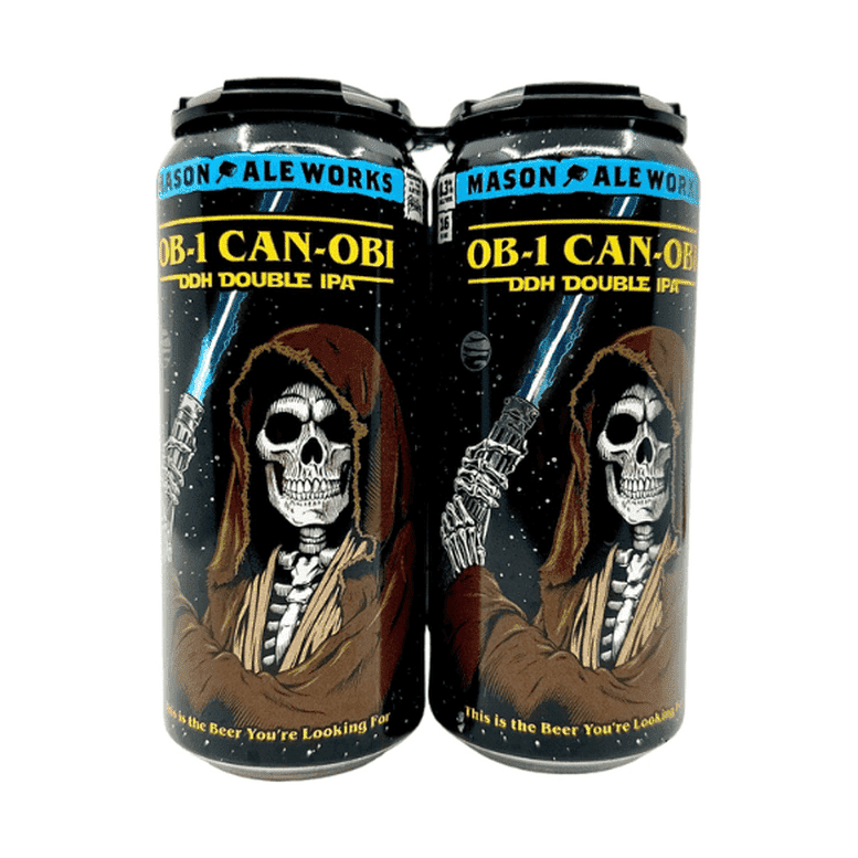 Mason Ale Works 'Obi-1 Can-Obi' DDH Hazy Double IPA 4-Pack - Vintage Wine & Spirits
