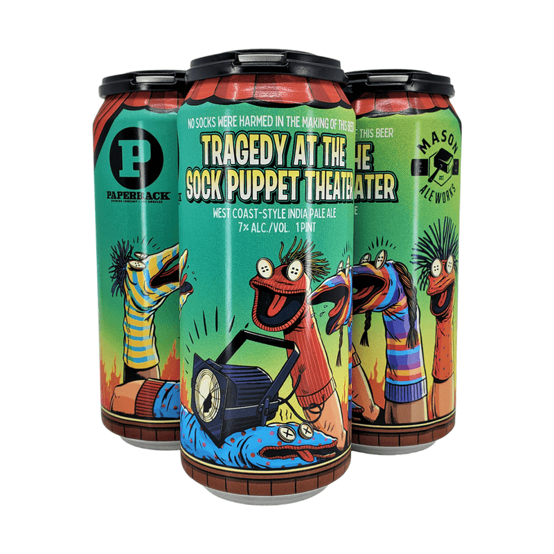 Mason Ale Works 'Tragedy At The Sock Puppet Theater' West Coast-Style IPA Beer 4-Pack - Vintage Wine & Spirits