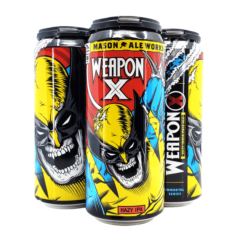 Mason Ale Works 'Weapon X' Hazy IPA Beer 4-Pack - Vintage Wine & Spirits