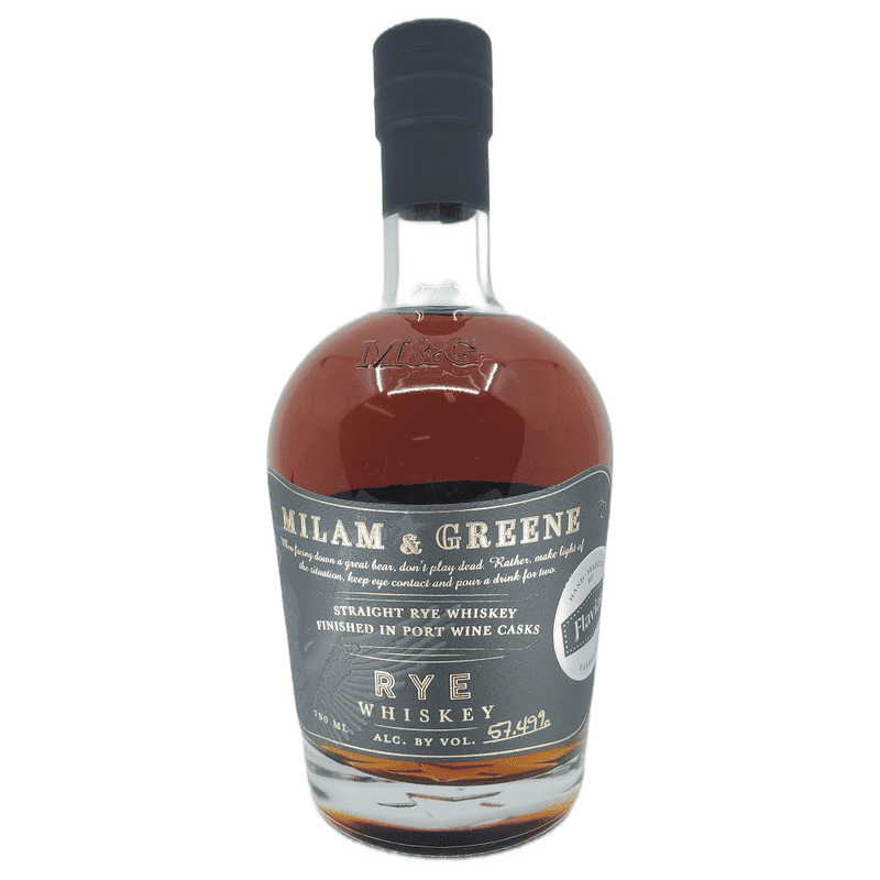 Milam & Greene 'Flaviar Private Barrel' Port Cask Finish Straight Rye Whiskey - Vintage Wine & Spirits