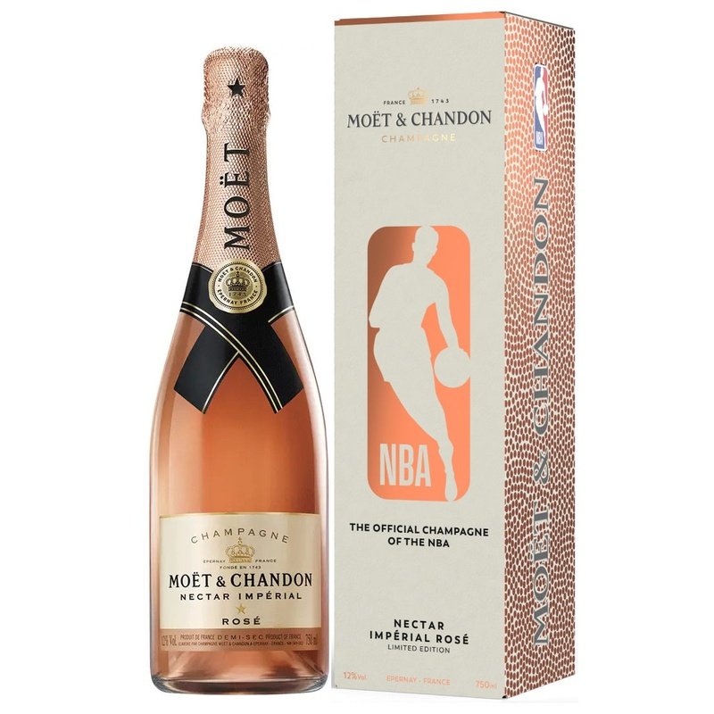Moët & Chandon Nectar Impérial Rosé Champagne NBA Gift Box - Vintage Wine & Spirits
