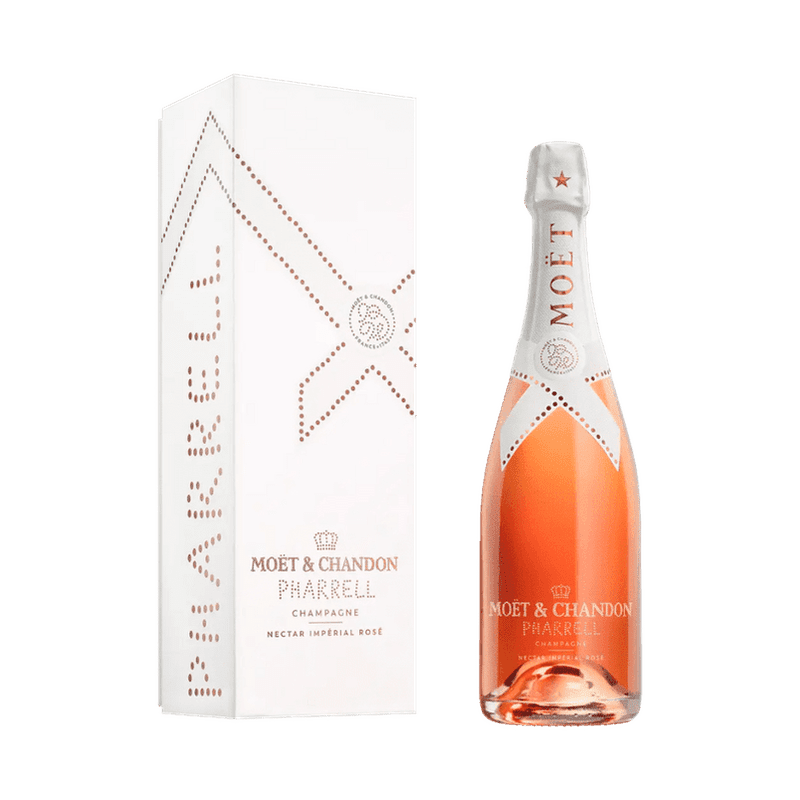 Moët & Chandon x Pharrell Williams Imperial Nectar Rose Champagne with Gift Box - Vintage Wine & Spirits