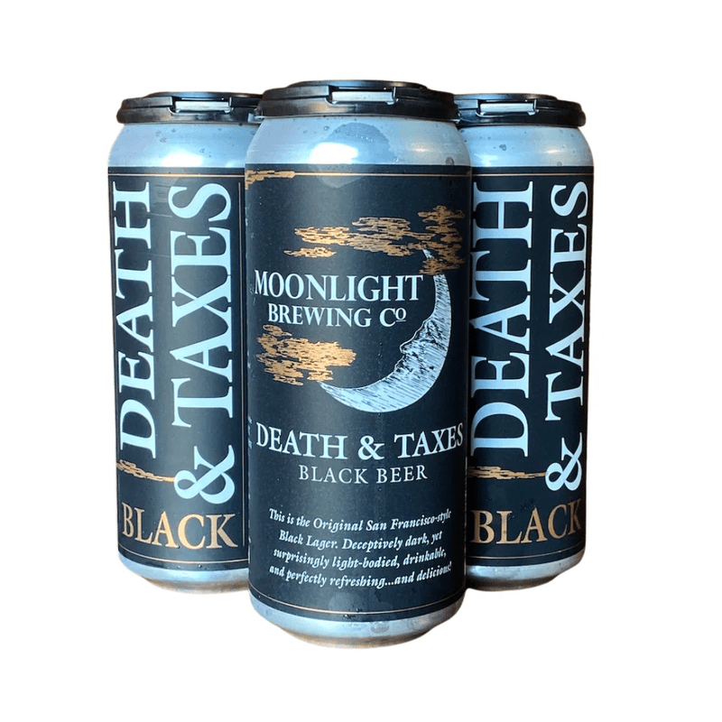 Moonlight Brewing Co. 'Death & Taxes' Black Beer 4-Pack - Vintage Wine & Spirits