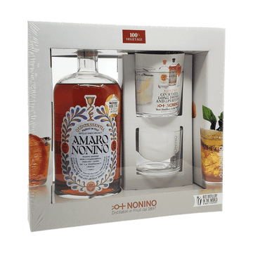 Nonino Quintessentia Amaro Liqueur w/ 2 Tumblers Gift Box - Vintage Wine & Spirits
