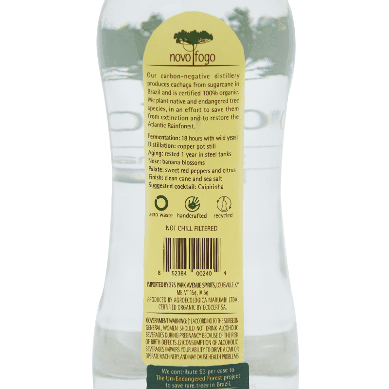Novo Fogo Silver Cachaca 1L - Vintage Wine & Spirits