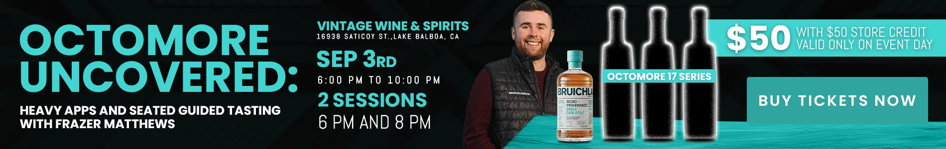 Octomore Uncovered A Bruichladdich Guided Tasting with Frazer Matthews