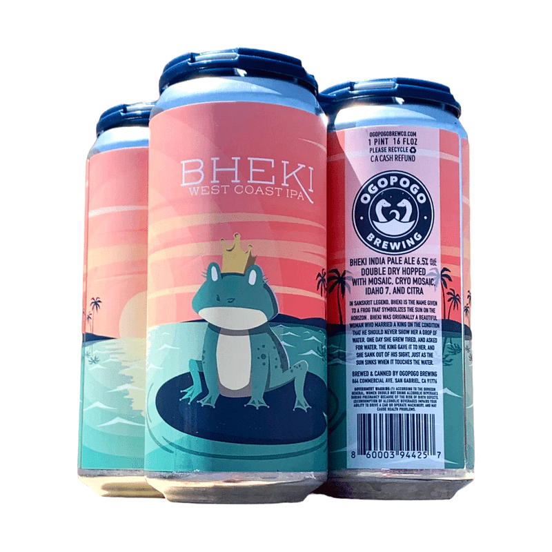 Ogopogo Brewing Co. 'Bheki' West Coast IPA Beer 4-Pack - Vintage Wine & Spirits