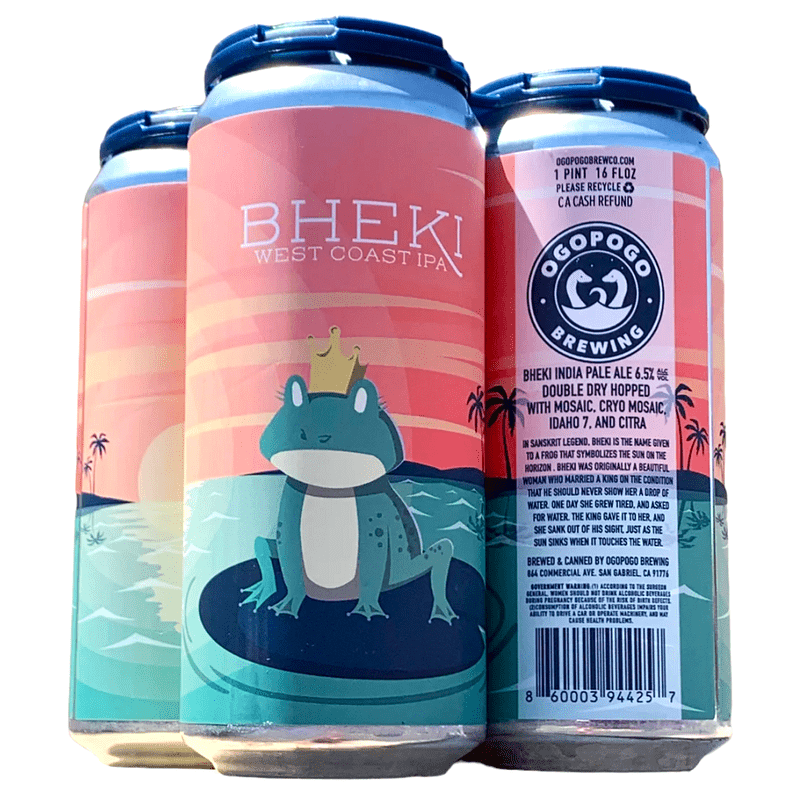 Ogopogo Brewing Co. 'Bheki' West Coast IPA Beer 4-Pack - Vintage Wine & Spirits