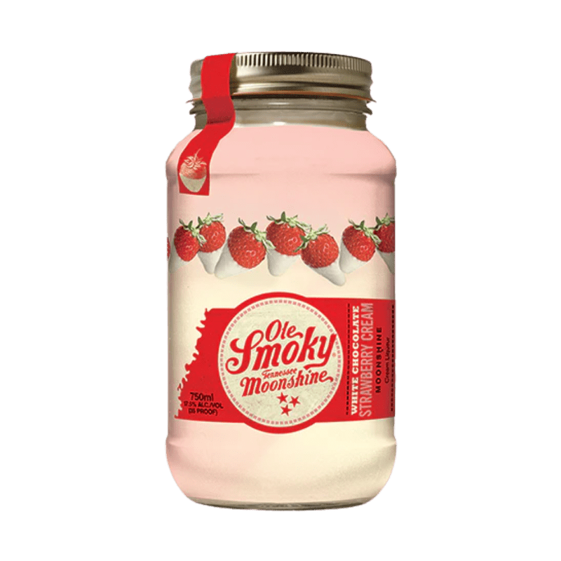 Ole Smoky Strawberry Flavored Whiskey White Chocolate Strawberry Cream Moonshine - Vintage Wine & Spirits