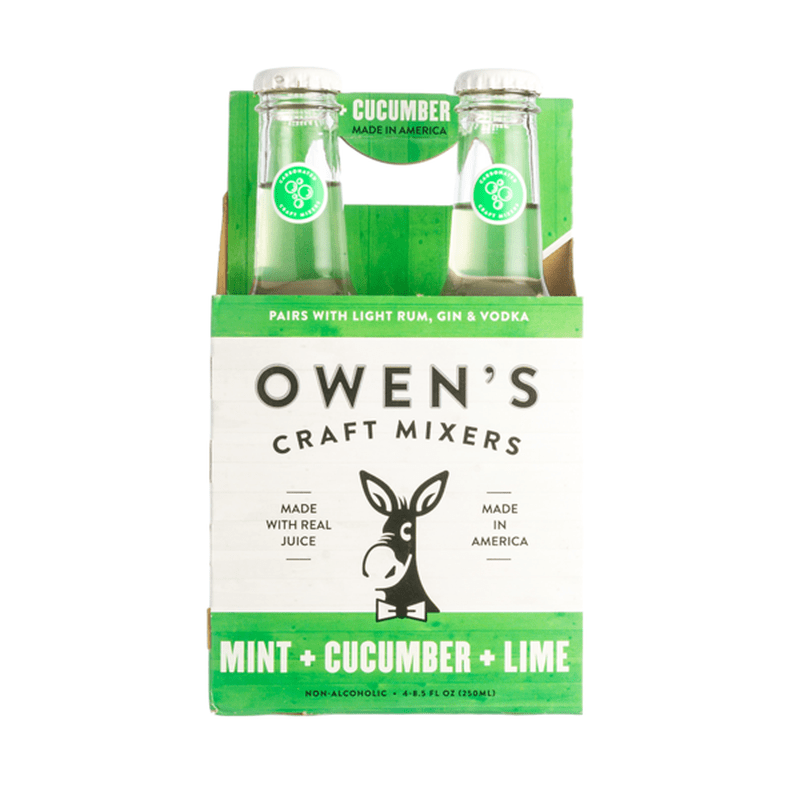 Owen's Mint + Cucumber + Lime Craft Mixers 4-Pack - Vintage Wine & Spirits