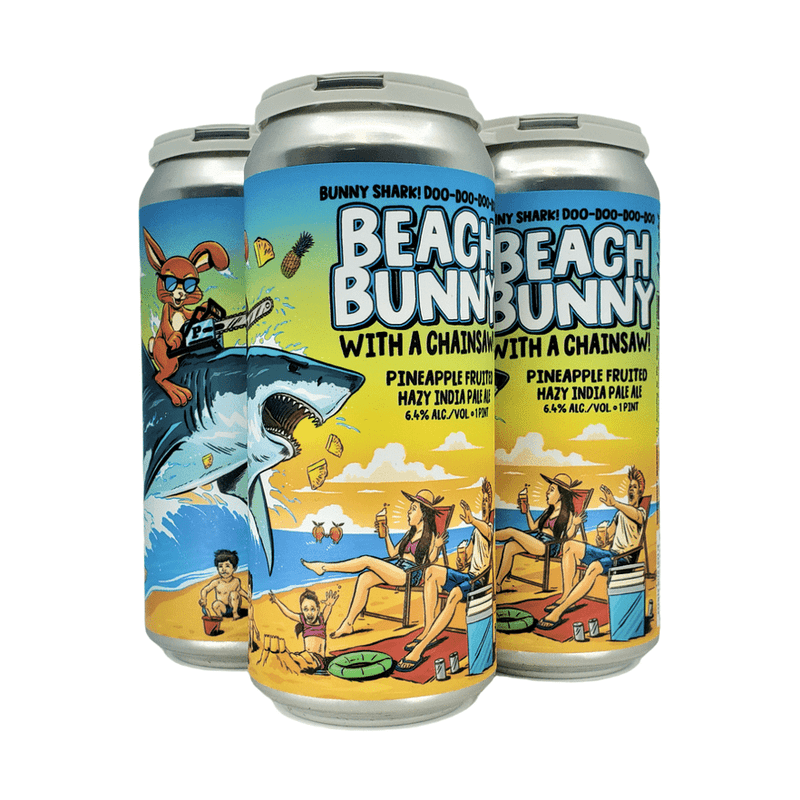 Paperback Brewing Co. Beach Bunny with a Chainsaw! Hazy IPA Beer 4-Pack - Vintage Wine & Spirits