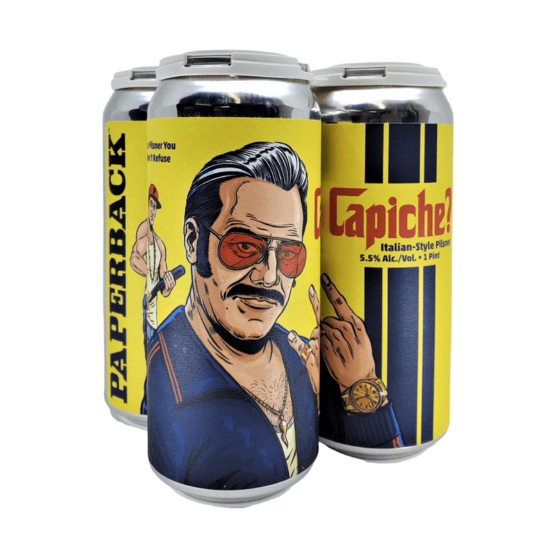 Paperback Brewing Co. Capiche? Italian-Style Pilsner Beer 4-Pack - Vintage Wine & Spirits