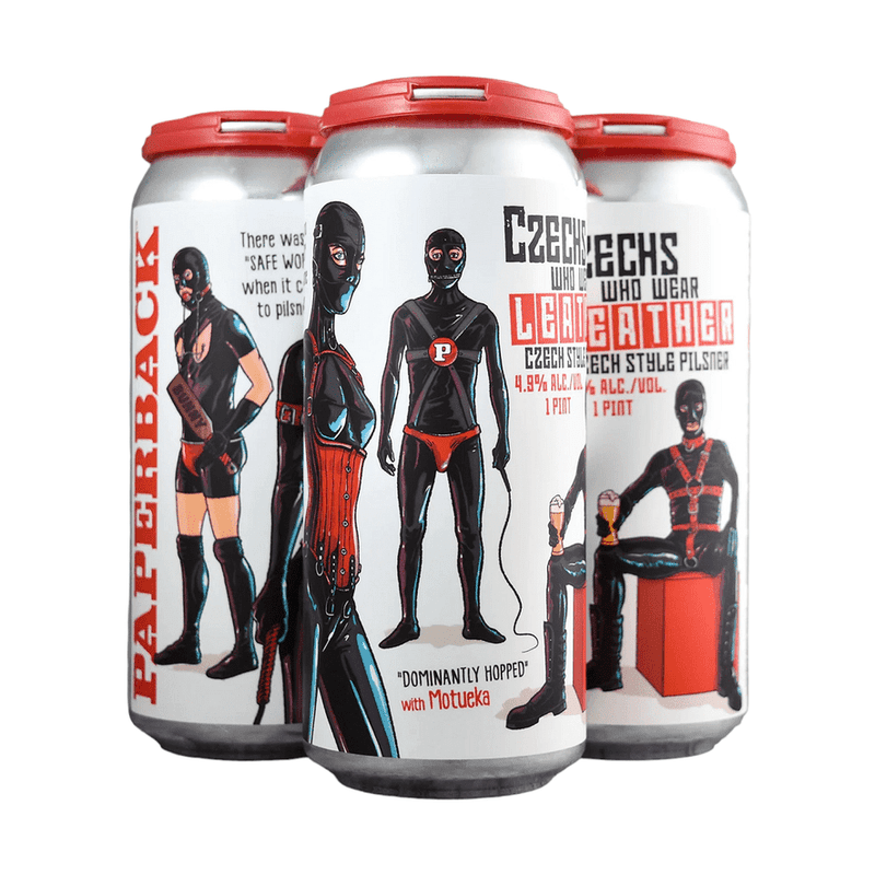 Paperback Brewing Co. Czechs Who Wear Leather Czech-Style Pilsner Beer 4-Pack - Vintage Wine & Spirits