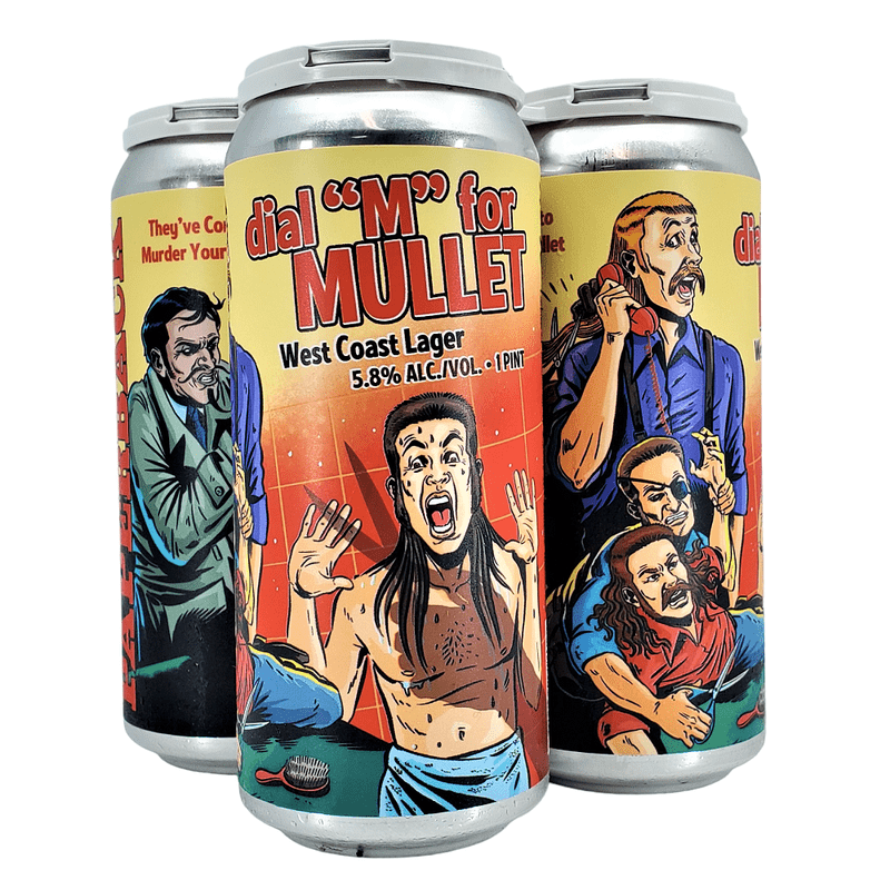 Paperback Brewing Co. Dial 'M' Mullet West Coast Lager Beer 4-Pack - Vintage Wine & Spirits