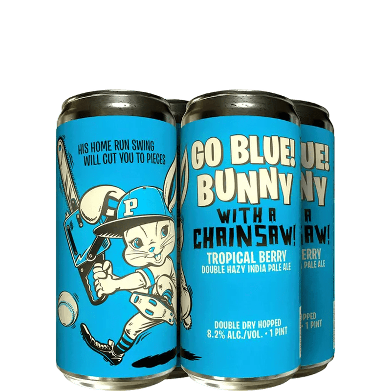 Paperback Brewing Co. 'GO BLUE! Bunny with a Chainsaw' POG Hazy DIPA 8.2% - Vintage Wine & Spirits