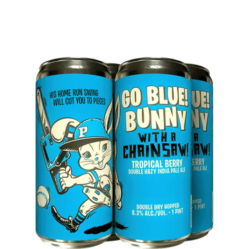 Paperback Brewing Co. 'GO BLUE! Bunny with a Chainsaw' POG Hazy DIPA 8.2% - Vintage Wine & Spirits