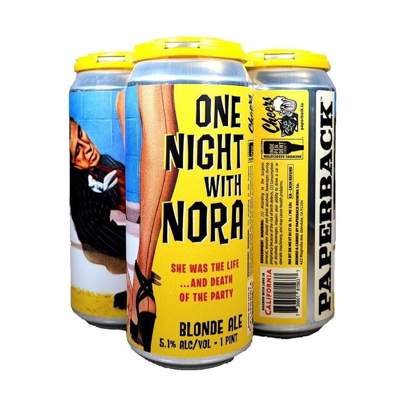 Paperback Brewing Co. One Night with Nora Blonde Ale Beer 4-Pack - Vintage Wine & Spirits